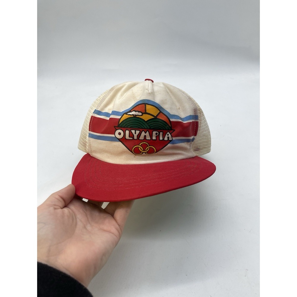1984 Olympics Hat Mesh Back Cap USA Trucker Vintage Adjustable One Size OSFA
